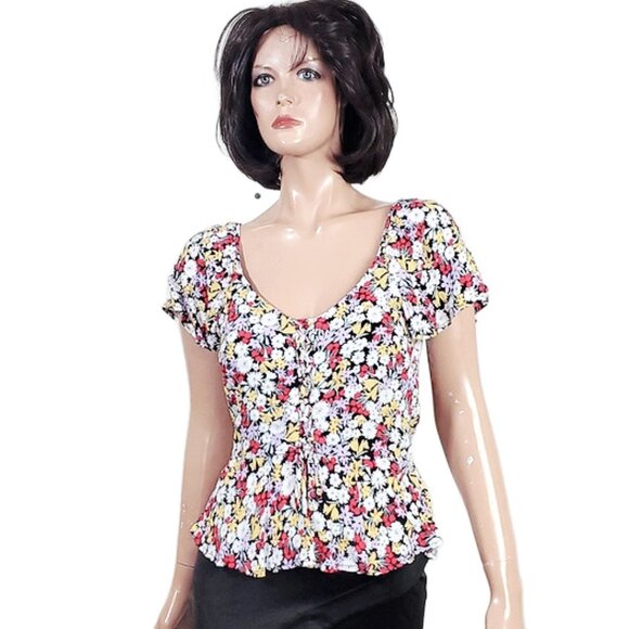 Row A Floral Print Top - Picture 1 of 5